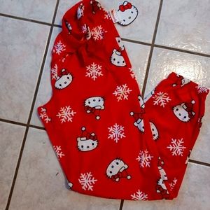 Hello kitty x Christmas Santa PJ BOTTOMS BNWT VHTF RARE LIMITED EDITION